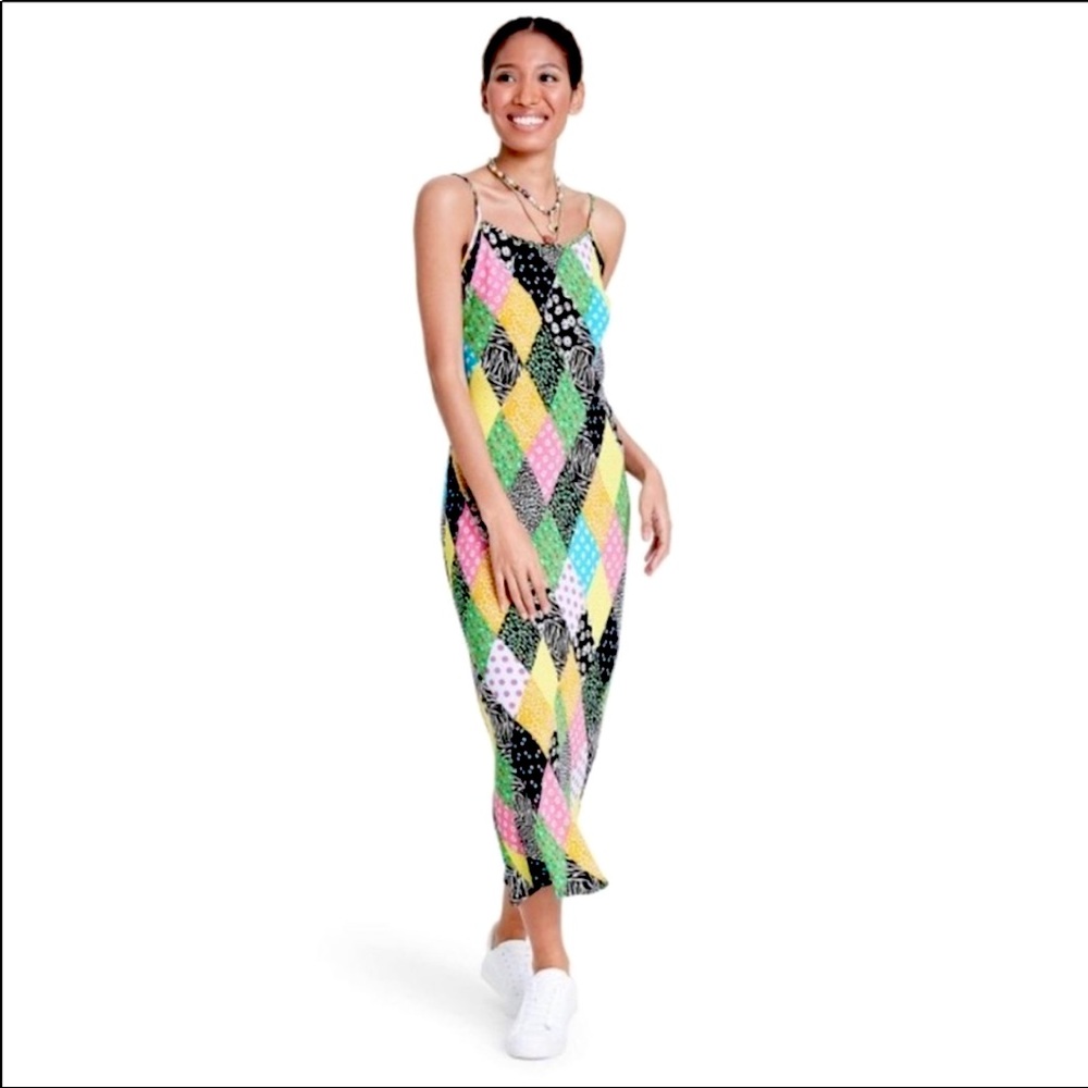 NWT - Rixo x Target patchwork slip dress